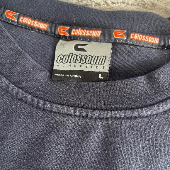 Colosseum Navy and Orange UVA Virginia Cavaliers Crewneck Sweater size Large - Picture 3 of 8